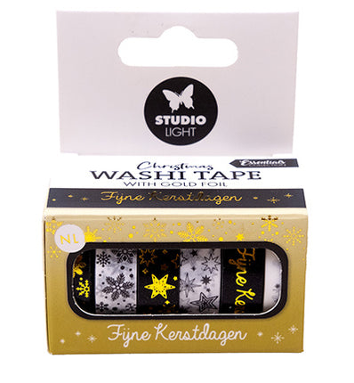 SL Washi tape Black/white - NL - Gold Essentials no.25