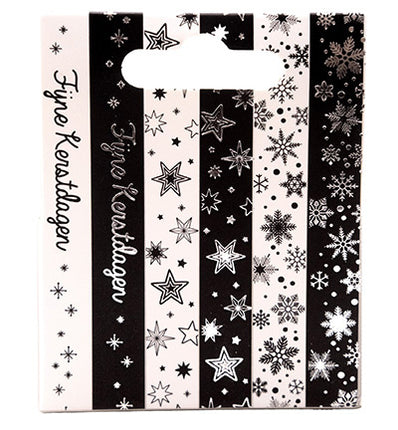 SL Washi tape Black/white - NL - Silver Essentials no.26