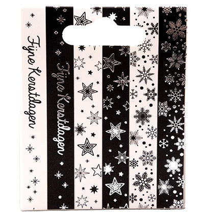 SL Washi tape Black/white - NL - Silver Essentials no.26