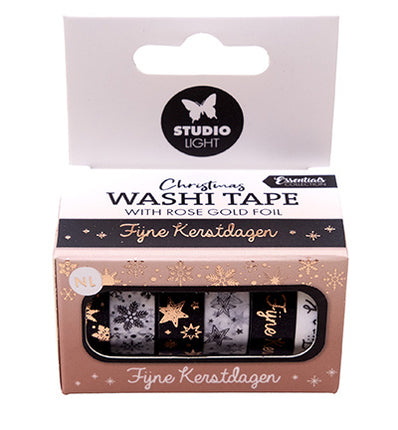 SL Washi tape Black/white - NL - Rose gold Essentials no.27