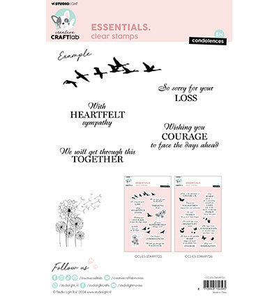 CCL Clear Stamp EN Condolences Essentials no.725