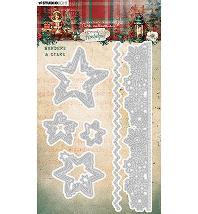 JMA Cutting Die Borders & Stars Festive Nostalgia no.903