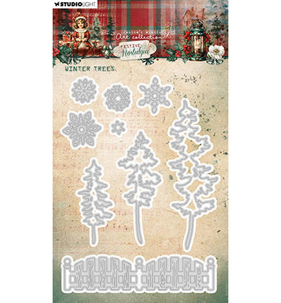 JMA Cutting Die Winter Trees Festive Nostalgia no.905
