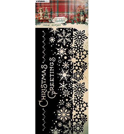 JMA Mask Snowy Border Festive Nostalgia no.303