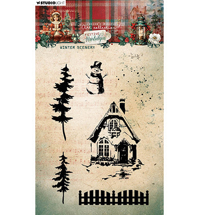 JMA Clear Stamp Winter Scenery Festive Nostalgia no.751