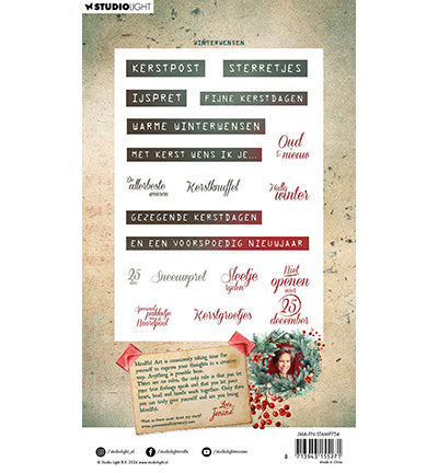 JMA Clear Stamp Winter Wishes Festive Nostalgia no.754