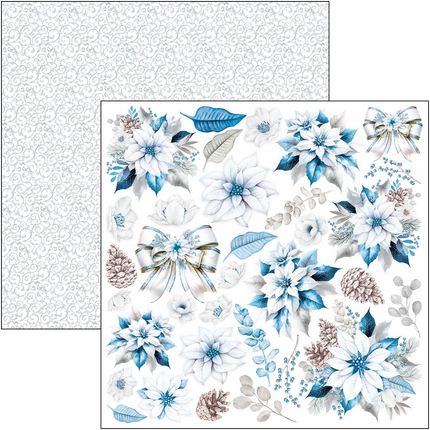 ELEGANCE OF BLUE FUSSY CUT PAD 6"X6" 24/PKG