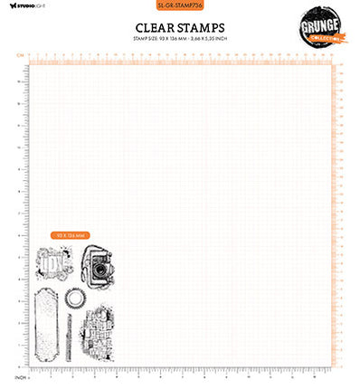 SL Clear Stamp Grunge Cameras Grunge Collection no.736