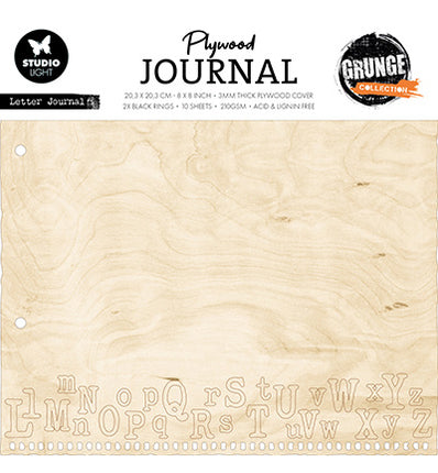 SL Plywood Journal Letter Journal Grunge Collection no.08