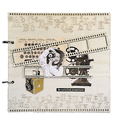 SL Plywood Journal Letter Journal Grunge Collection no.08
