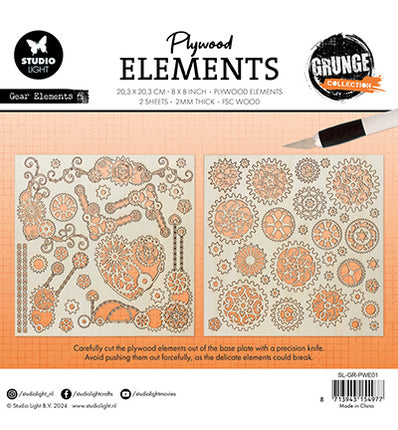 SL Plywood Elements Gear Elements Grunge Collection no.09