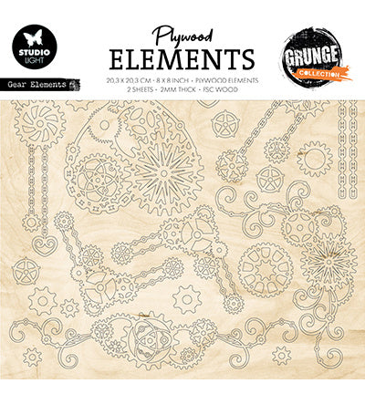 SL Plywood Elements Gear Elements Grunge Collection no.09