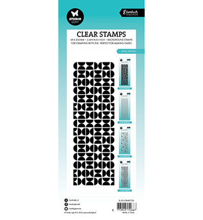 SL Clear Stamp Retro pattern Essentials no.728