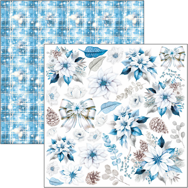 ELEGANCE OF BLUE PAD 8"X8" 12/PKG