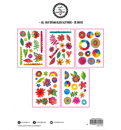 ABM Washi Sticker Sheets Colorful Elements Signature Collection no.28