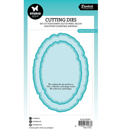 SL Cutting Die Torn Edge Ovals Essentials no.915