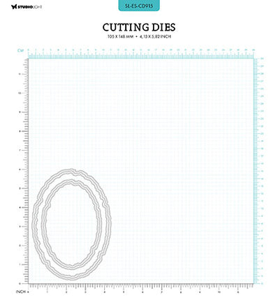 SL Cutting Die Torn Edge Ovals Essentials no.915