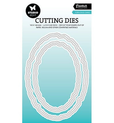 SL Cutting Die Torn Edge Ovals Essentials no.915