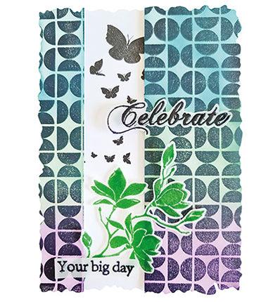 SL Clear Stamp Retro pattern Essentials no.728