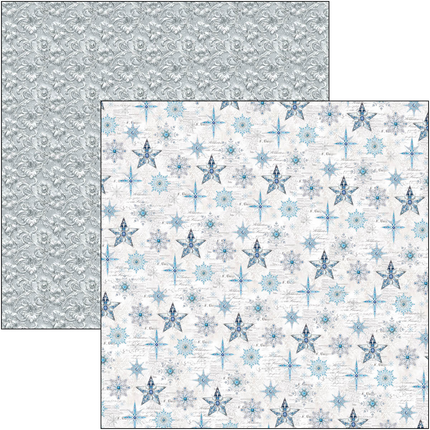 ELEGANCE OF BLUE PATTERNS PAD 12"X12" 8/PKG