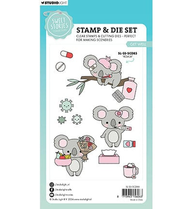SL Stamp & Cutting Die Get well Sweet Stories no.86