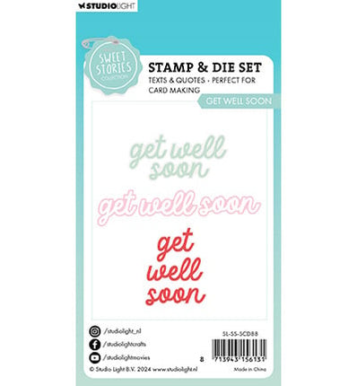 SL Stamp & Cutting Die Get well soon Sweet Stories no.88