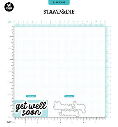 SL Stamp & Cutting Die Get well soon Sweet Stories no.88