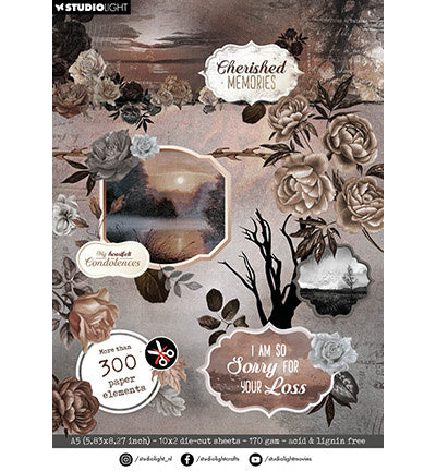 SL Die-cut paper pad Paper elements Cherished Memories no.264