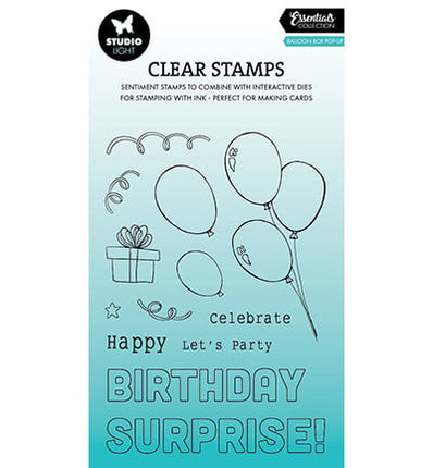 SL Clear stamps Balloon box pop-up Essentials no. 759