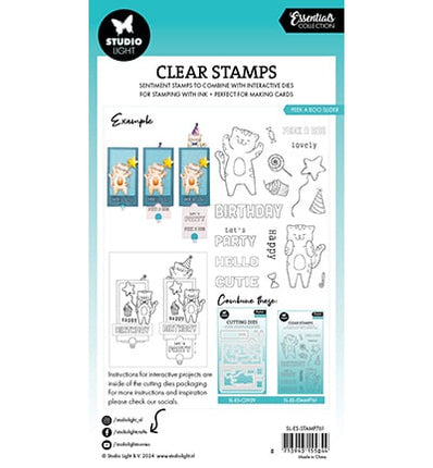 SL Clear stamps Peek a boo slider Essentials no.761
