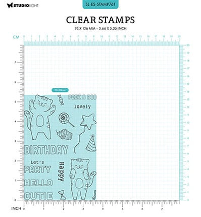 SL Clear stamps Peek a boo slider Essentials no.761
