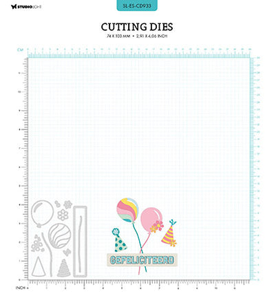 SL Cutting Die B-day balloons Essentials no.933