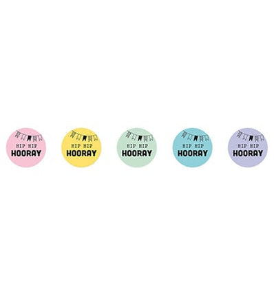 SL ø30mm Stickers HIP HIP HOORAY Essentials no.26