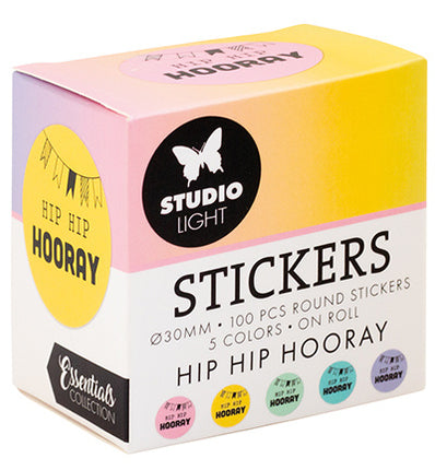 SL ø30mm Stickers HIP HIP HOORAY Essentials no.26