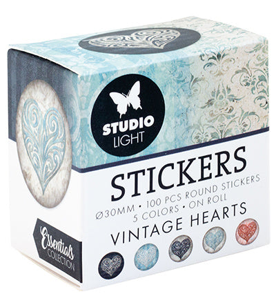 SL ø30mm Stickers VINTAGE HEART Essentials no. 32