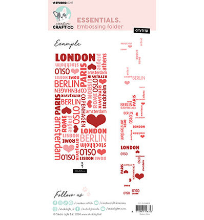 CCL Embossing folder Citytrip Essentials no.25