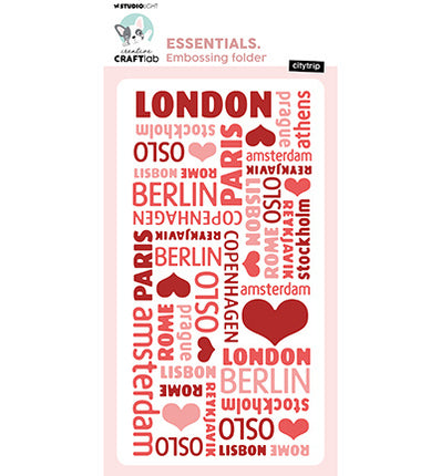 CCL Embossing folder Citytrip Essentials no.25