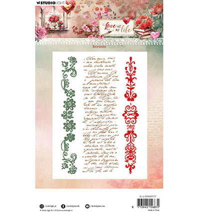 SL Clear Stamp Borders Love of my life no.777