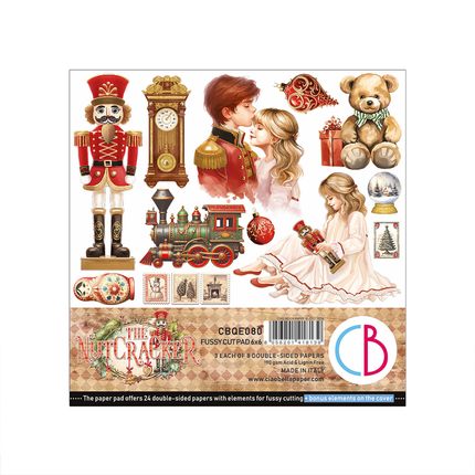 THE NUTCRACKER FUSSY CUT PAD 6"X6" 24/PKG