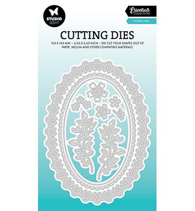 SL Cutting Die Floral Oval Essentials no.952