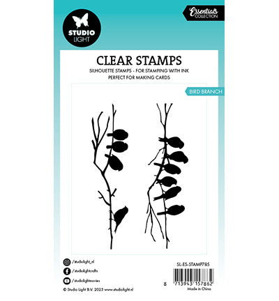 SL Clear Stamp Bird branch Essentials no.785