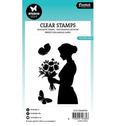 SL Clear Stamp Flower lady Essentials no.788