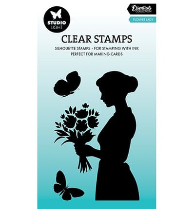 SL Clear Stamp Flower lady Essentials no.788