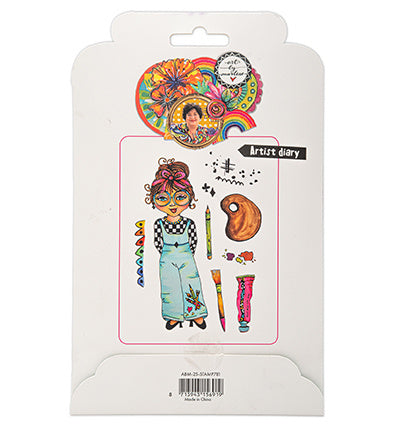 ABM Cling Rubber Stamp Artist Diary Art By Marlene no. 781