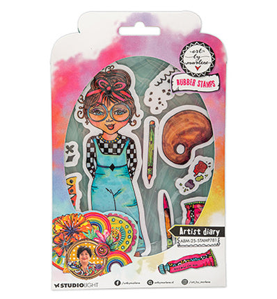 ABM Cling Rubber Stamp Artist Diary Art By Marlene no. 781