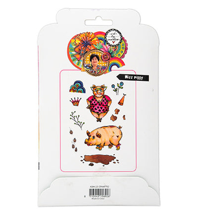 ABM Cling Rubber Stamp Miss Piggy Art By Marlene no. 782