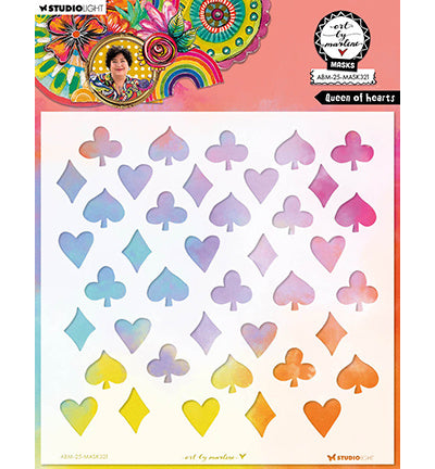 ABM Mask Queen of Hearts Art By Marlene no. 321