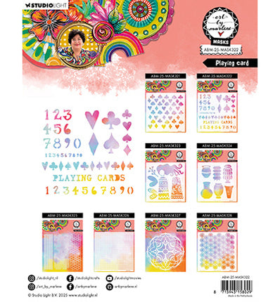 ABM Mask Playing Card Art By Marlene no. 322