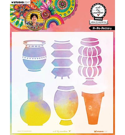 ABM Mask Pi-Pa-Pottery Art By Marlene no. 324