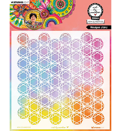 ABM Mask Hexagon Stars Art By Marlene no. 328